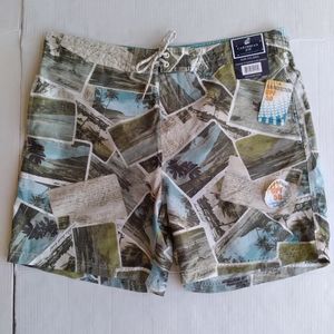 Caribbean Joe Swim Trunks/Board Shorts With Sun Protection UPF 50 Size X…